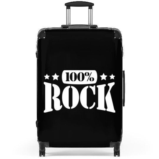 100 % Percent Rock Heavy Metal Music Text Logo Suitcases