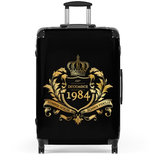 40th birthday Semper Verum - Established 12/1984 Suitcases