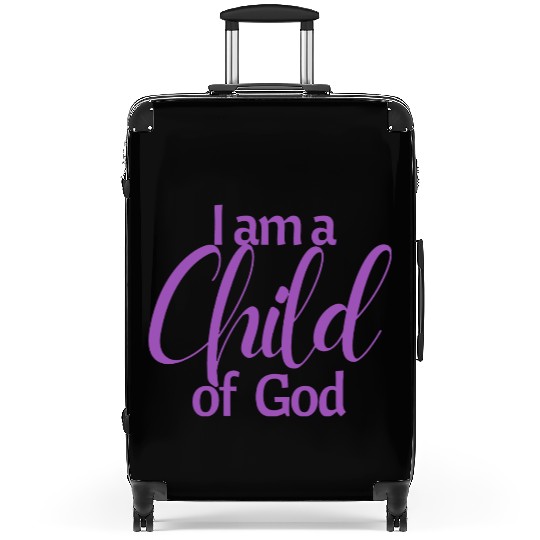 I am a child of God affirmation Suitcases