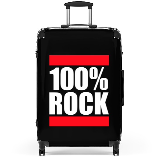 100 % Percent Rock Heavy Metal Music Text Logo Suitcases