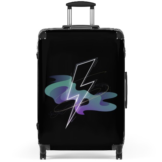Electric Aurora: Lightning Meets Northern Lights Suitcases