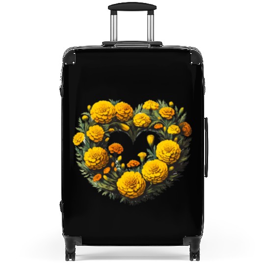 Marigold Flowers Suitcases