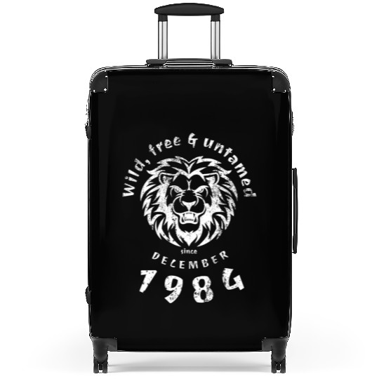 40th birthday Wild, free & untamed since 12/1984 Suitcases