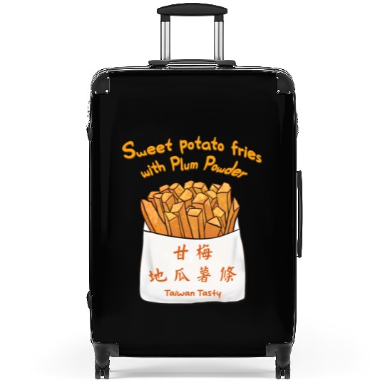 Taiwan food_ Sweet potato fries with Plum Powder Suitcases