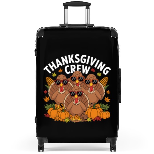 Thanksgiving Crew Turkey Sunglasses Fun Suitcases