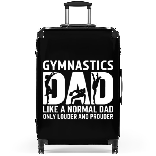 Like Normal But Louder Dad Funny Gymnastics Dad Suitcases