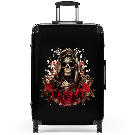 Santa Muerte Folk Saint Suitcases