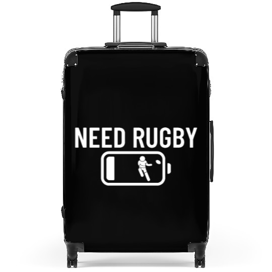 Need Rugby Low Battery Funny Rugby Player Suitcases