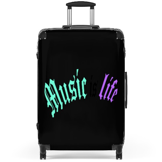 Music Is My Life Party Club Concert Sound Love Suitcases