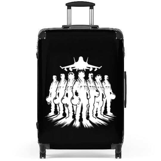 Air Force Pilots Cool Airplane Portrait Suitcases
