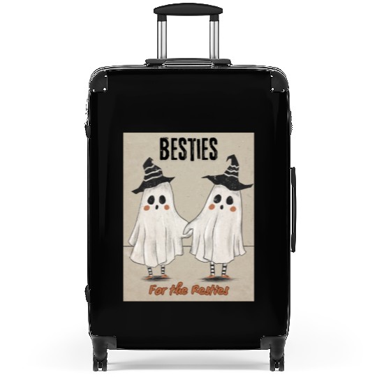 Retro Ghost Besties for the Resties Top Suitcases