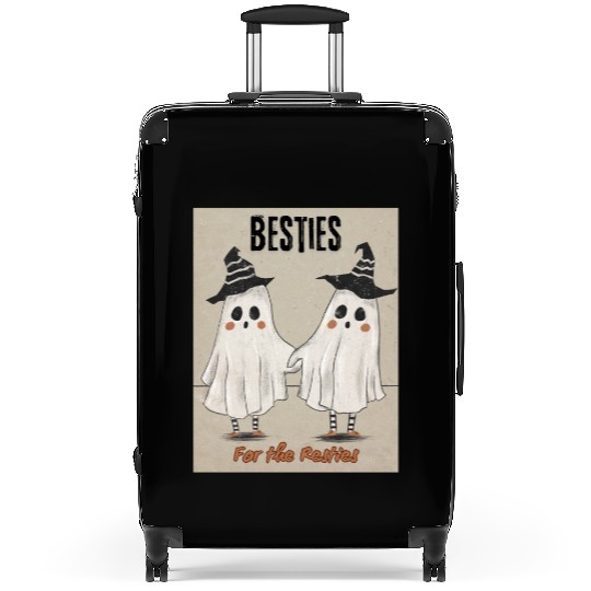 Retro Ghost Besties for the Resties Top Suitcases