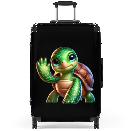 Adorable Waving Turtle Suitcases
