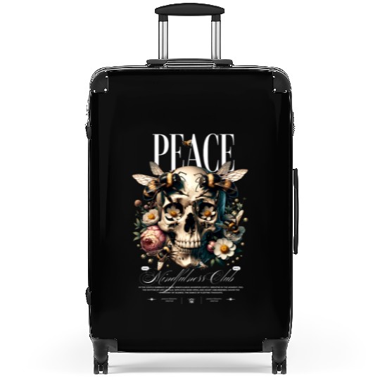 Rest In Peace skull Suitcases