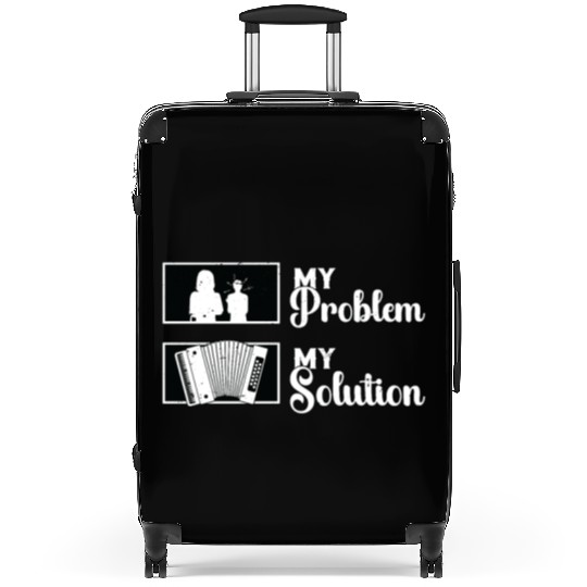 Accordion Player My Problem My Pictogram Mom Dad Suitcases