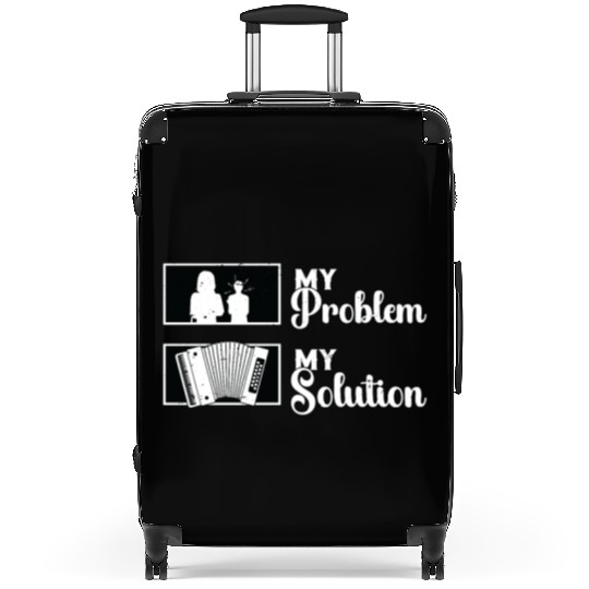 Accordion Player My Problem My Pictogram Mom Dad Suitcases