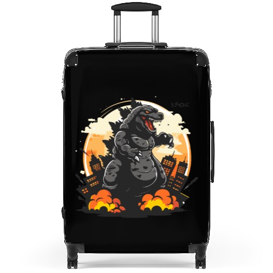 Attack of the giant lizard Suitcases