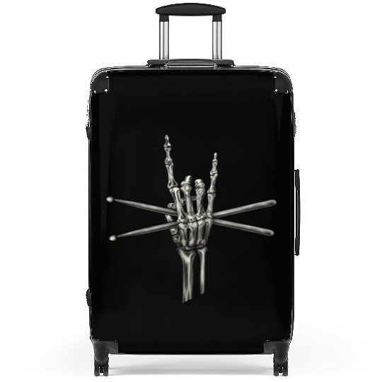 Skeleton Hand Drumsticks Suitcases