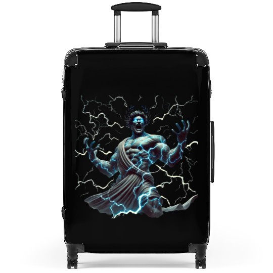Ancient Greek gods & lightning Suitcases