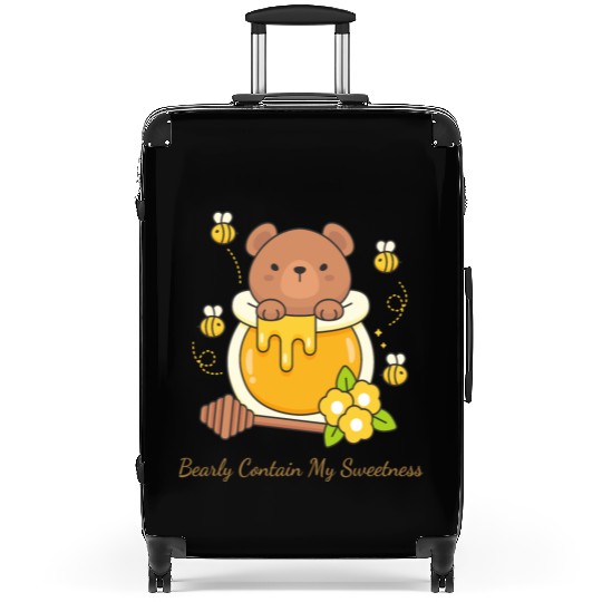 Bearly Contain My Sweetness Suitcases