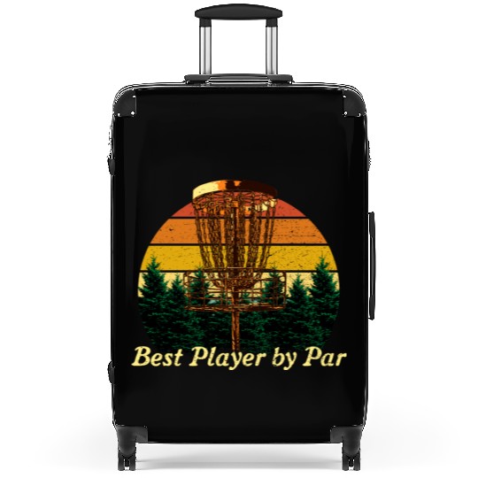 Best Player by Par Funny Disc Golf Humor Golfer Sp Suitcases