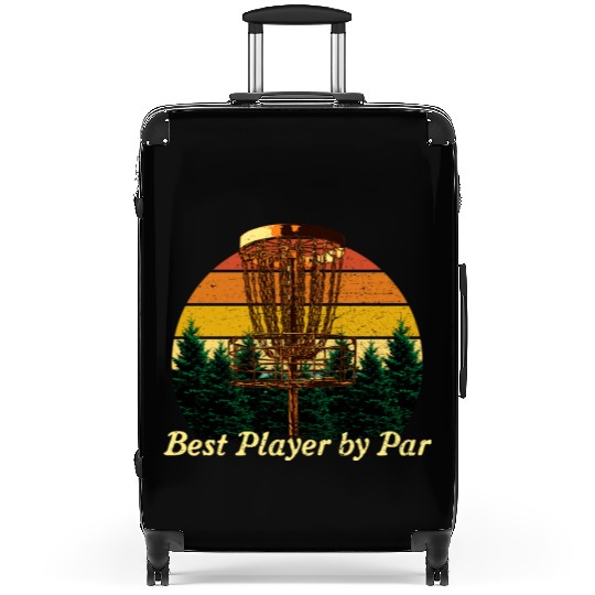 Best Player by Par Funny Disc Golf Humor Golfer Sp Suitcases