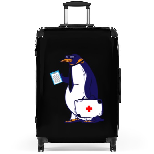 Penguin Doctor, Penguin Famila, funny penguin Suitcases