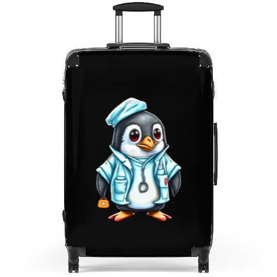 Penguin Doctor, Penguin Famila, Funny Penguin Suitcases