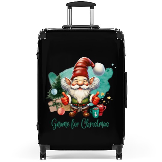 Thumbs Up Gnome for the Holidays Gnome Sweet Gnome Suitcases