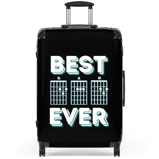 Best Dad Ever Guitar Notes Suitcases