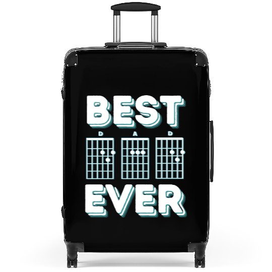 Best Dad Ever Guitar Notes Suitcases
