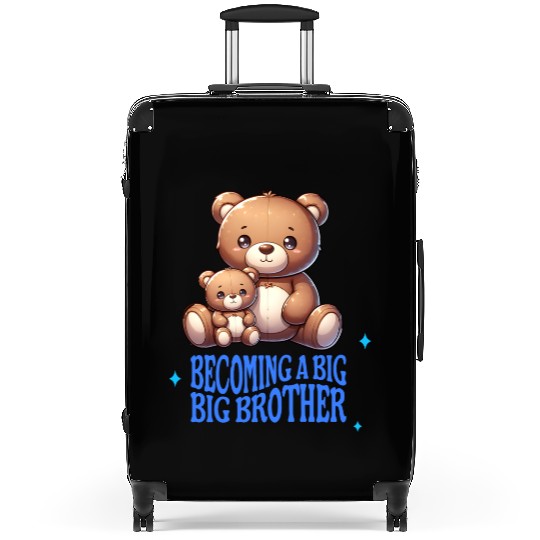 Soon I'll Be A Big Brother Cute Teddy Bears Suitcases