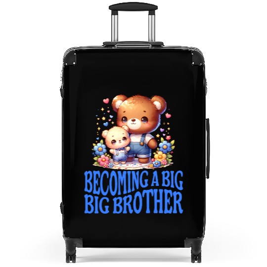 Soon I'll Be A Big Brother Cute Teddy Bears Suitcases