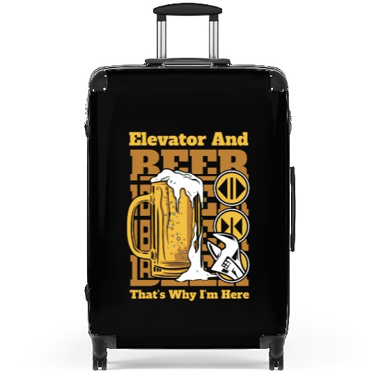 Elevator And Beer That's Why I'm Here Elevator Suitcases