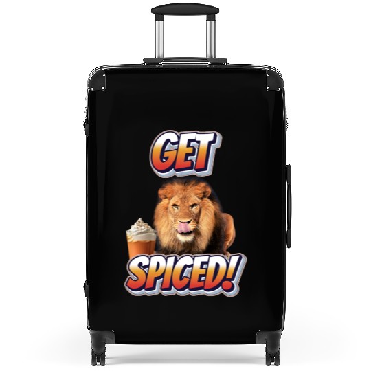 Fierce Lion 'Get Spiced!' Pumpkin Spice Fall Desig Suitcases