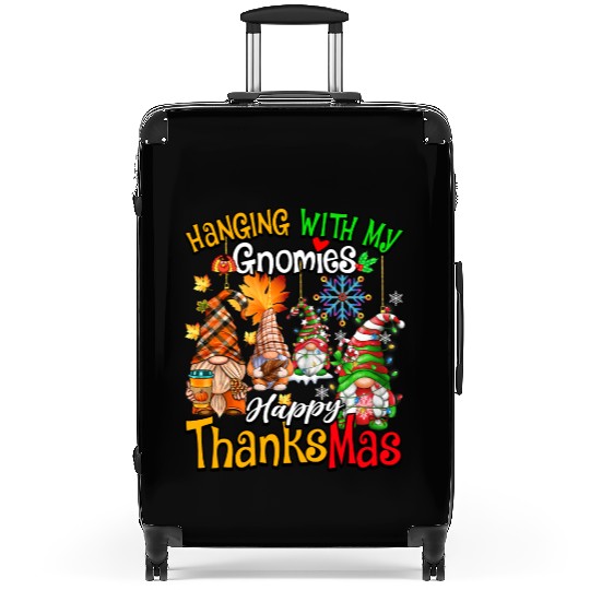 Hanging With My Gnomies Happy Thanksmas Gnomes Suitcases