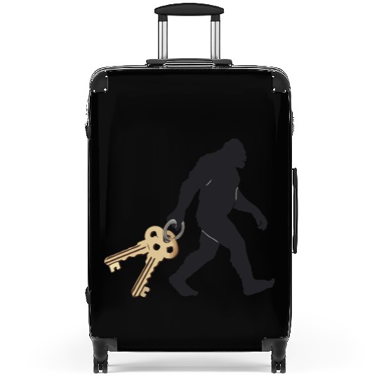Realistic Bigfoot Silhouette Suitcases Sasquatch