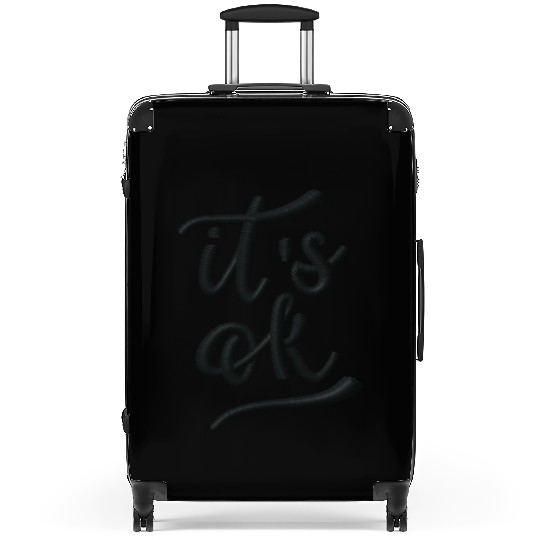 It's okay embroidered Suitcases