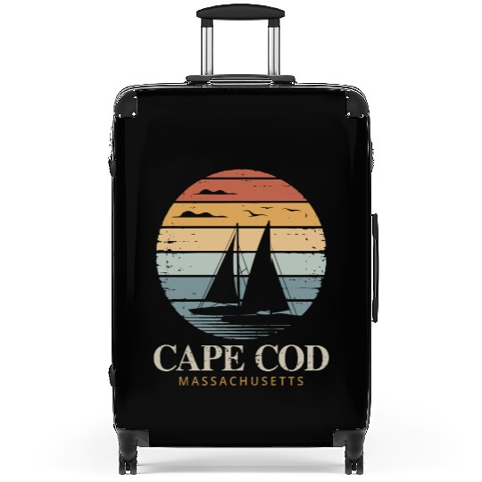 Cape Cod Vintage SunsetMassachusetts Sailing Suitcases