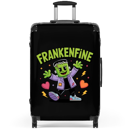Frankenfine Cute Halloween Monster Suitcases