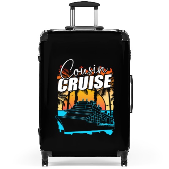 Retro Summer Tropical Beach Vacation Cousin Cruise Suitcases