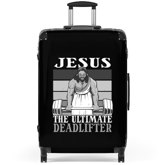 Jesus weightlifting Funny Christian Workout Gym Suitcases