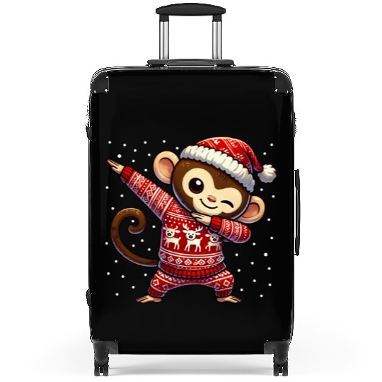Christmas Monkey Lover Ape Funny Monkey Ugly Suitcases