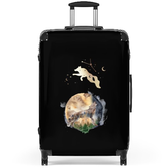 Wolf Moon Magic Suitcases