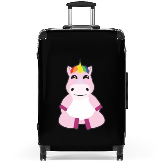 Sitting Unicorn Suitcases