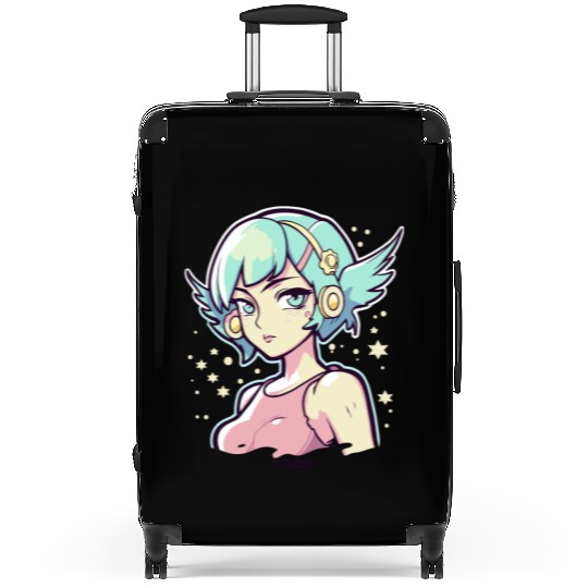 Cute Anime Alternative Angel Girl Suitcases