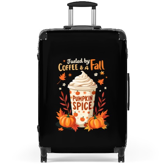 Fueled by Coffee & Fall Vibes Suitcases