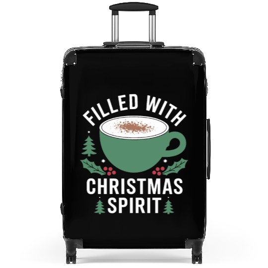Filled With Christmas Spirit Festive Mug Design Suitcases