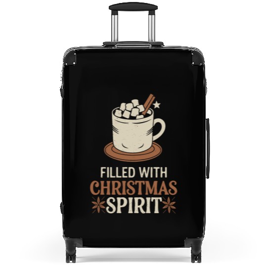Filled With Christmas Spirit Mug and Marshmallows Suitcases