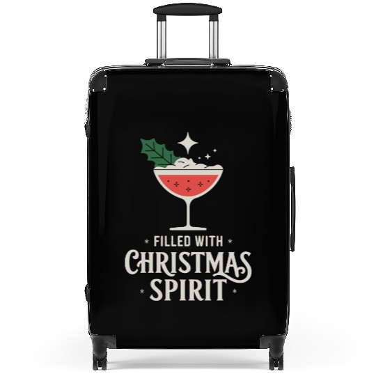 Filled With Christmas Spirit Festive Cocktail Vibe Suitcases